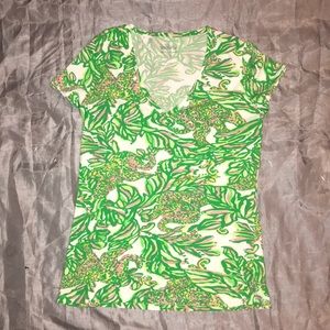 Festive fun v neck tee